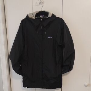 Patagonia Black and Gray Hooded Jacket
